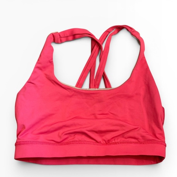 Lululemon Other - Lululemon Free To Be Wild Sports Bra Pink Strappy Yoga Shelf Bra Size 6 Athletic